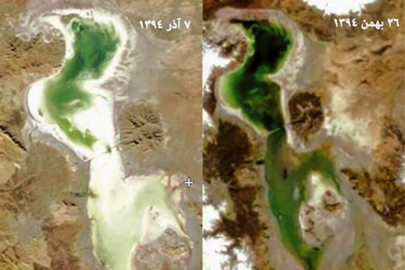 اتفاقی تازه برای دریاچه ارومیه +(تصویر)