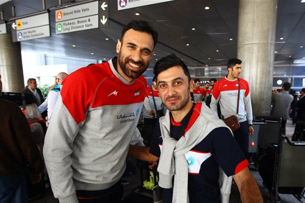 (تصاویر) ورود تیم ملی والیبال ایران به لس آنجلس