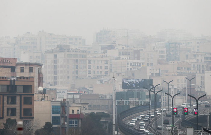 (تصاویر) وارونگی هوا در تهران
