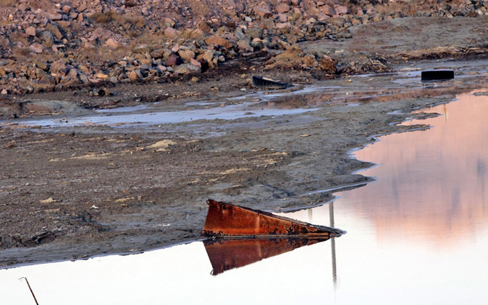 (تصاویر) رهاسازی آب سد بوکان در دریاچه ارومیه