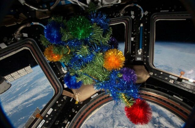 (تصاویر) کریسمس در فضا