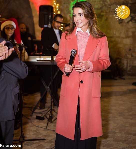 (تصاویر) همسر پادشاه اردن به استقبال کریسمس رفت