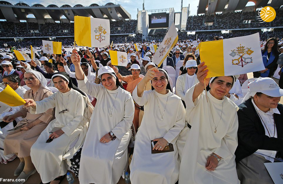 (تصاویر) آیین عشای ربانی با حضور پاپ و ۱۷۰هزار نفر در امارات
