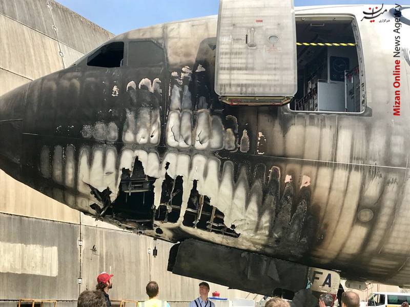 آتش گرفتن هواپیما در آلمان