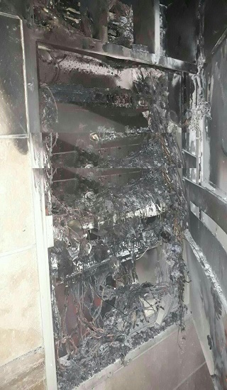 آتش‌سوزی در ساختمان مسکونی دروس