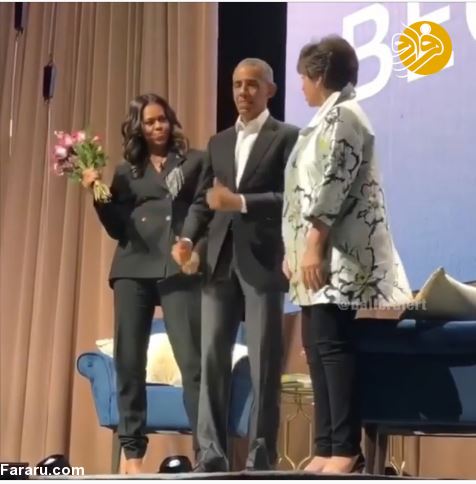 (تصاویر) رقص غافلگیرانه اوباما برای همسرش