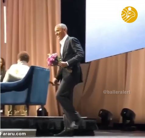 (تصاویر) رقص غافلگیرانه اوباما برای همسرش