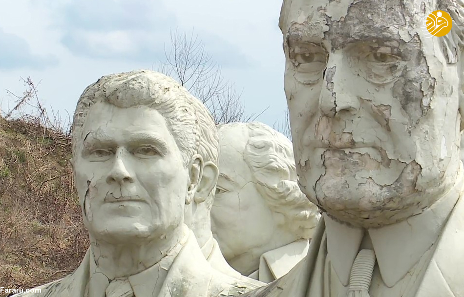 مجسمه‌های متروک رؤسای جمهور آمریکا+تصاویر