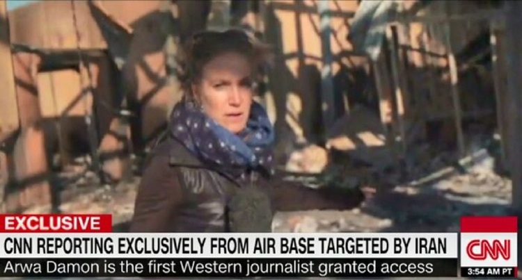 فرارو ویدئو تصاویر Cnn از ویرانی پایگاه آمریکایی عین الاسد