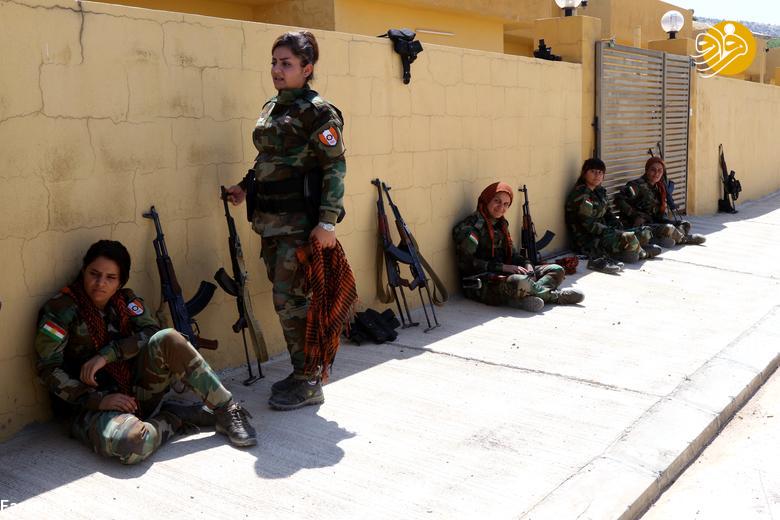 آموزش های رزمی و نظامی,دختر کُرد,دختران پیشمرگه,پیشمرگه ها,کردستان عراق
