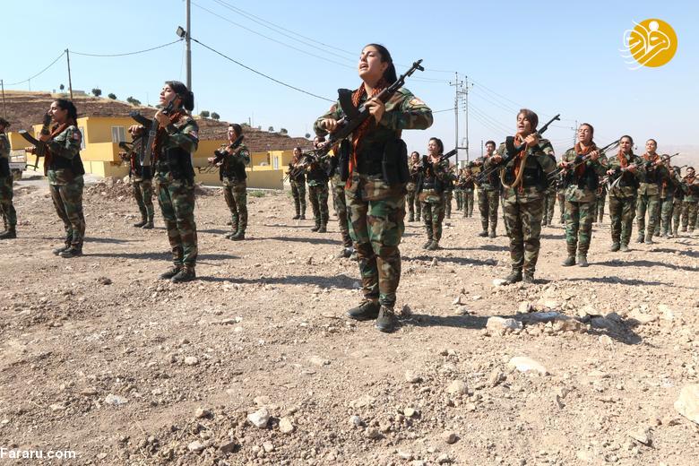 آموزش های رزمی و نظامی,دختر کُرد,دختران پیشمرگه,پیشمرگه ها,کردستان عراق