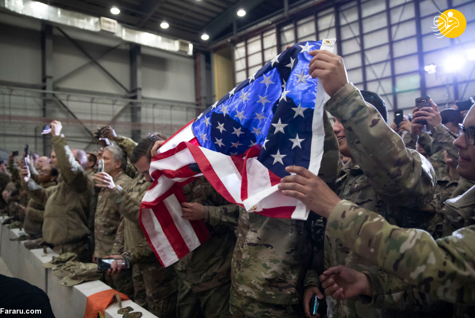 (تصاویر) سفر دونالد ترامپ به پایگاه نظامی بگرام در افغانستان