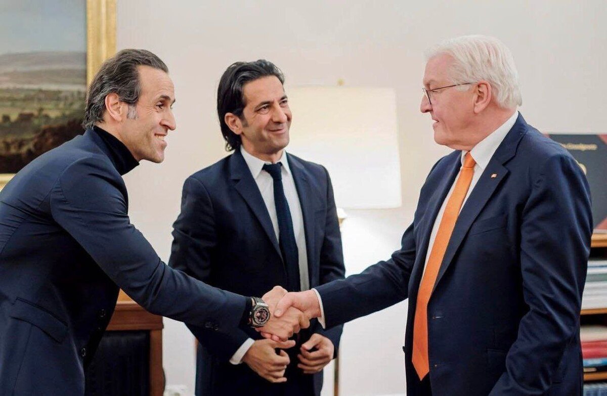 علی کریمی با رئیس جمهور آلمان دیدار کرد + عکس