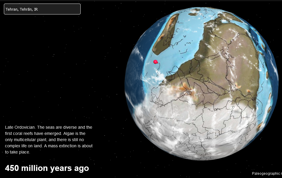 تهران ۷۵۰ میلیون سال قبل کجا بود؟!