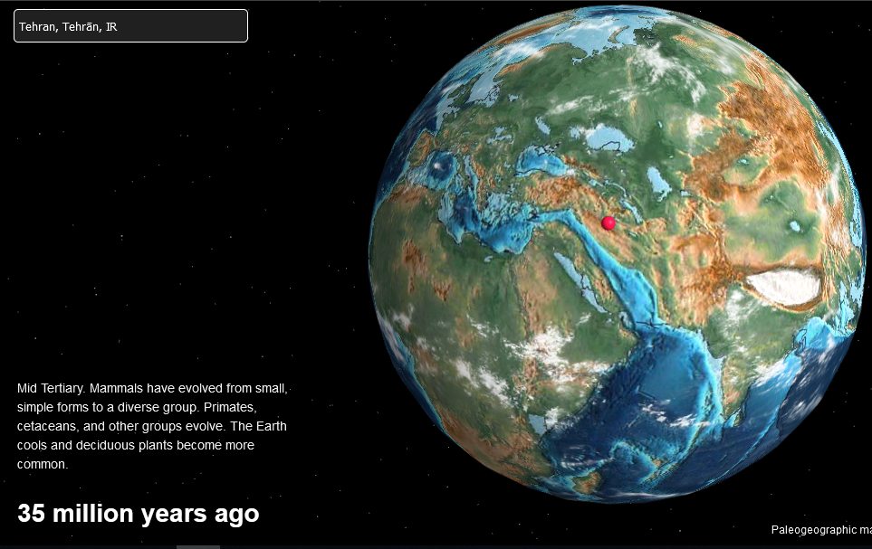 تهران ۷۵۰ میلیون سال قبل کجا بود؟!