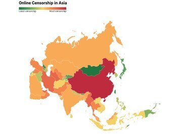 رنکینگ کشورهای جهان بر اساس فیلترینگ