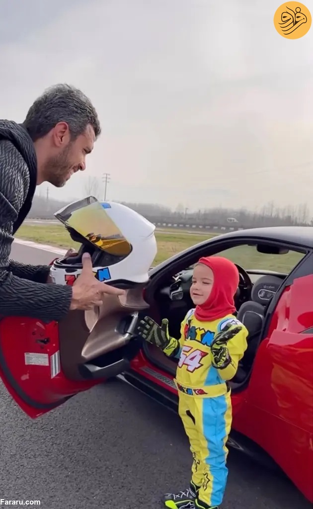 رانندگی حیرت‌انگیز کودک ۳ساله با سریع‌ترین فراری!