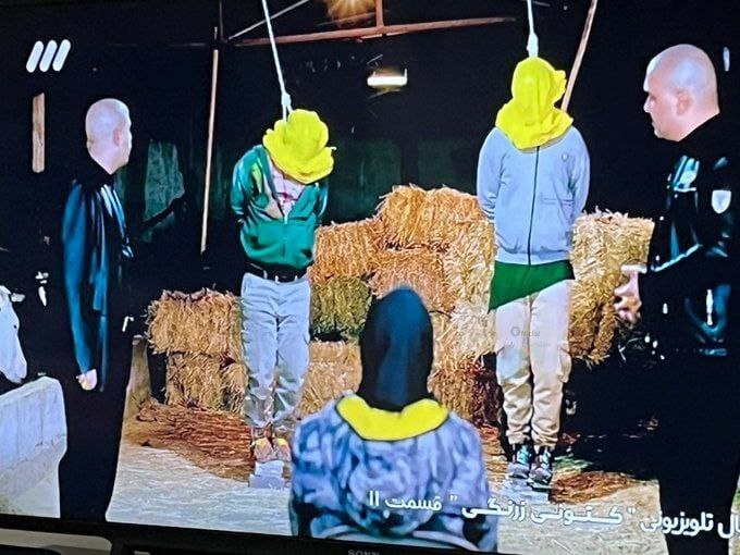 (تصویر) پخش صحنه اعدام در تلویزیون!