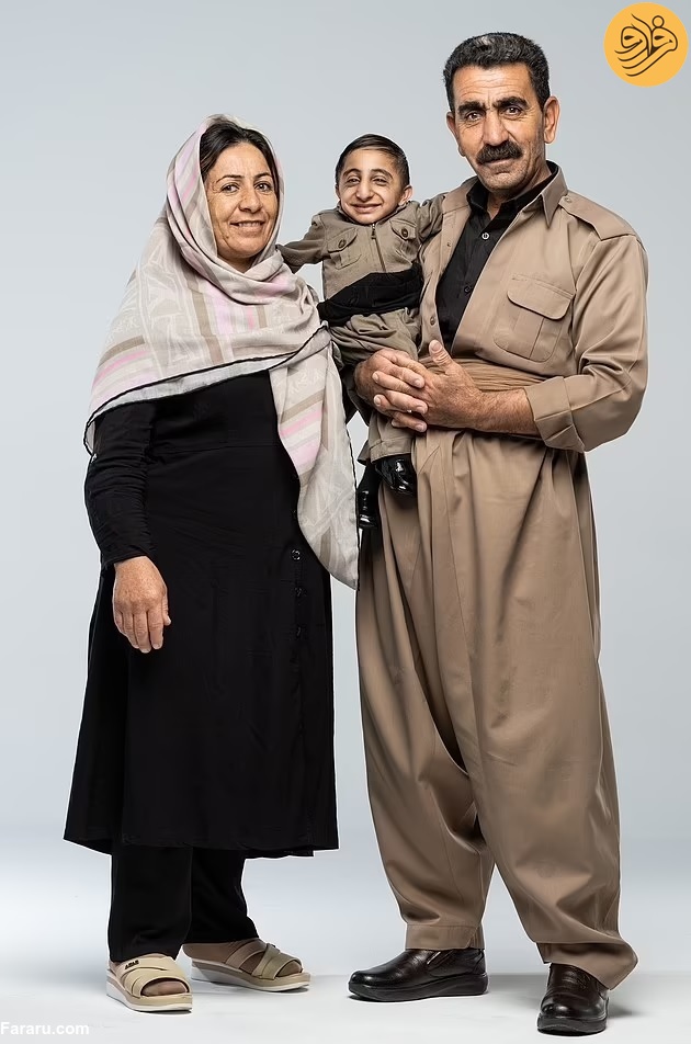 افشین قادرزاده کوتاه‌قدترین مرد جهان شد