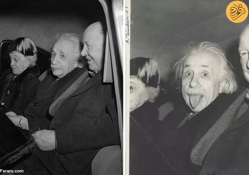 داستان عجیب‌ترین عکس انیشتین؛ وقتی نابغه زبانش را درمی‌آورد