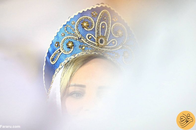 (عکس) خاص‌ترین هوادار زنِ روسیه در ورزشگاه آزادی
