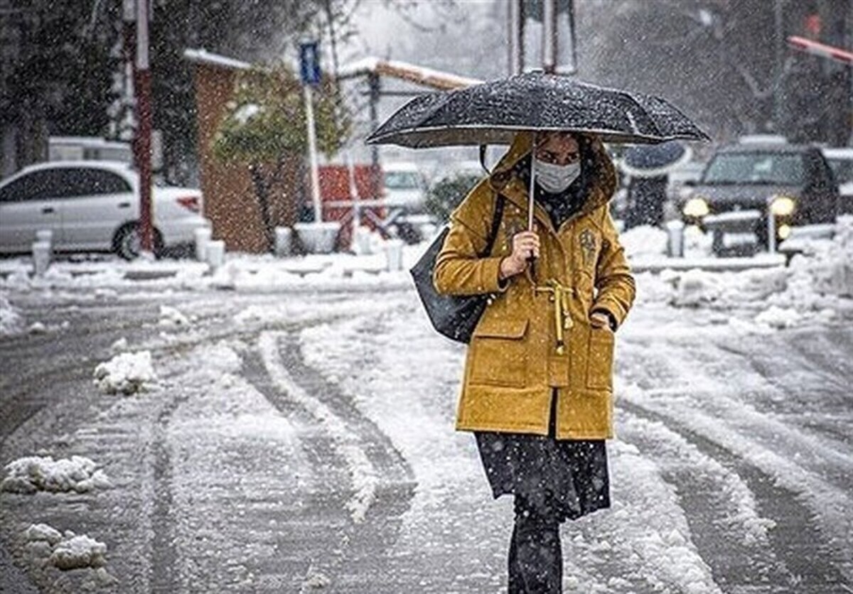 تهران امروز برفی می‌شود؛ بارش برف و باران در 19 استان بارش؛ شدت بارش‌ها در این 9 استان