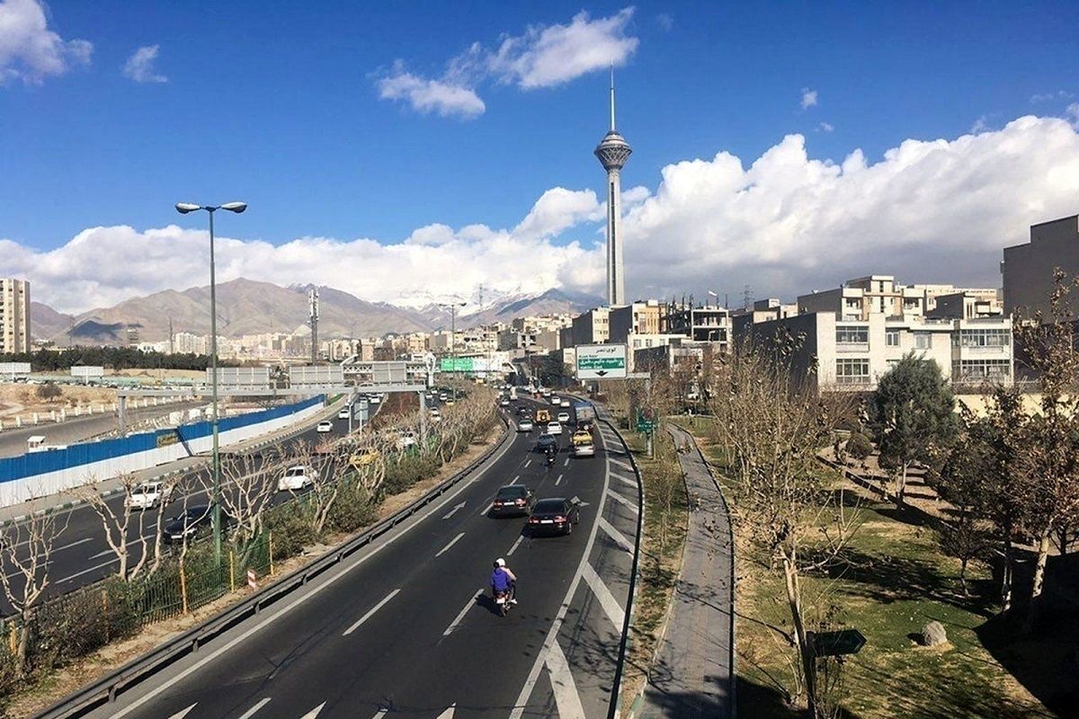 کیفیت هوای تهران بعد از بارش برف