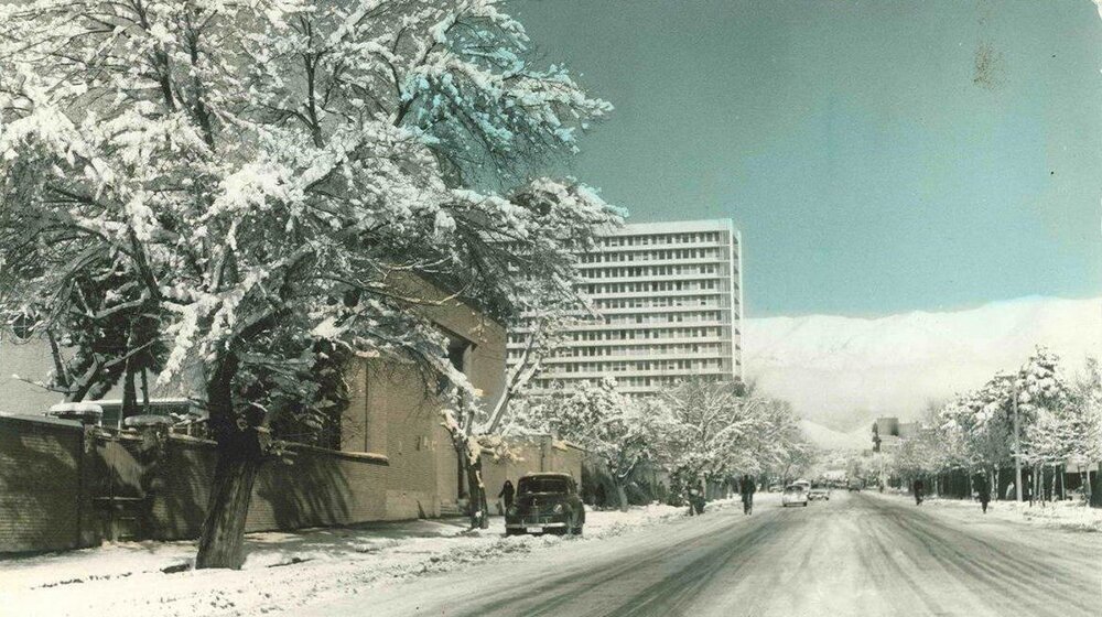 تهران قدیم| تصاویری جالب از بارش برف، ۵۰ سال قبل