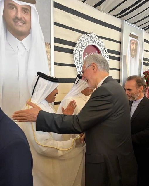 (تصاویر) سفیر ایران در عروسی پسر شیخ قطری