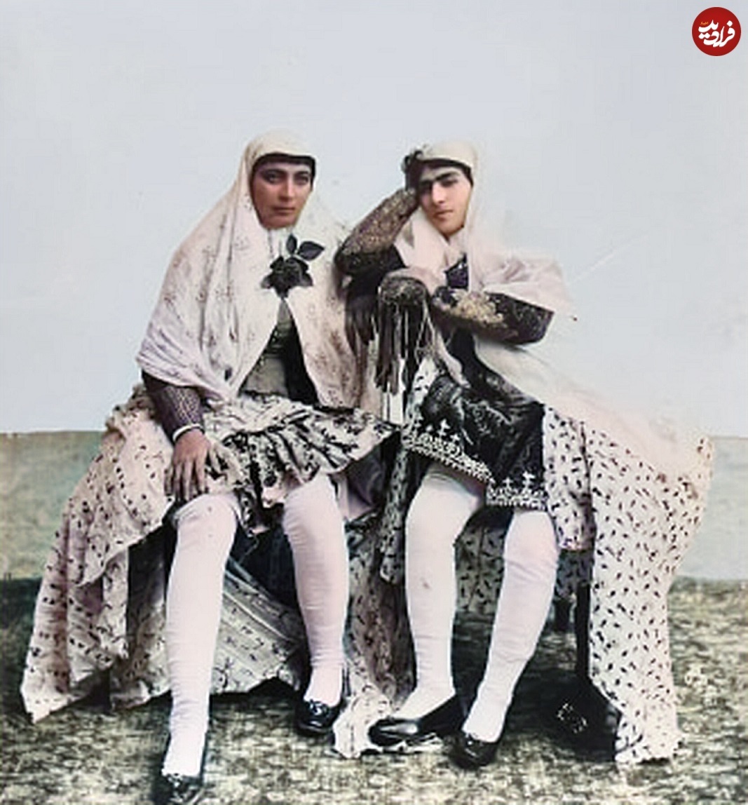 زن جوان قاجاری