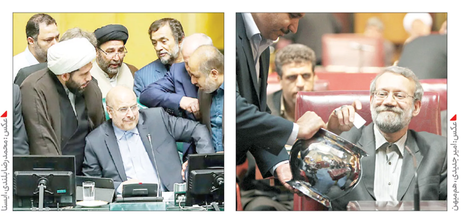 درباره عکسی از انتخابات ریاست مجلس؛ چقدر میز و صندلی عزیزه
