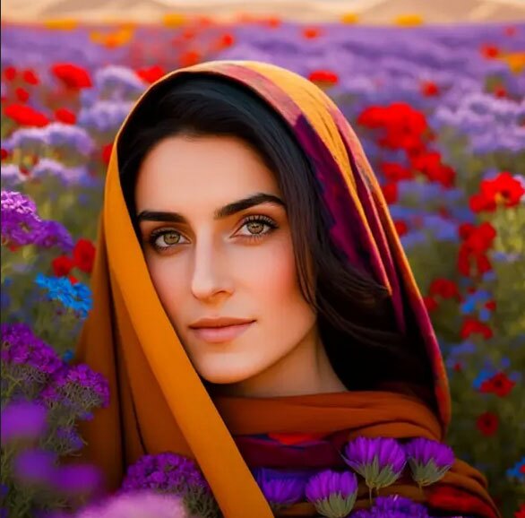 (تصویر) چهره زن ایرانی از نگاه هوش‌ مصنوعی