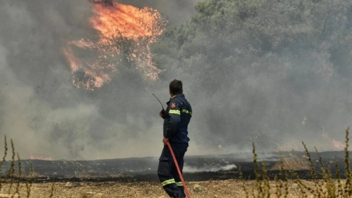 آتش سوزی جنگل‌ها در یونان