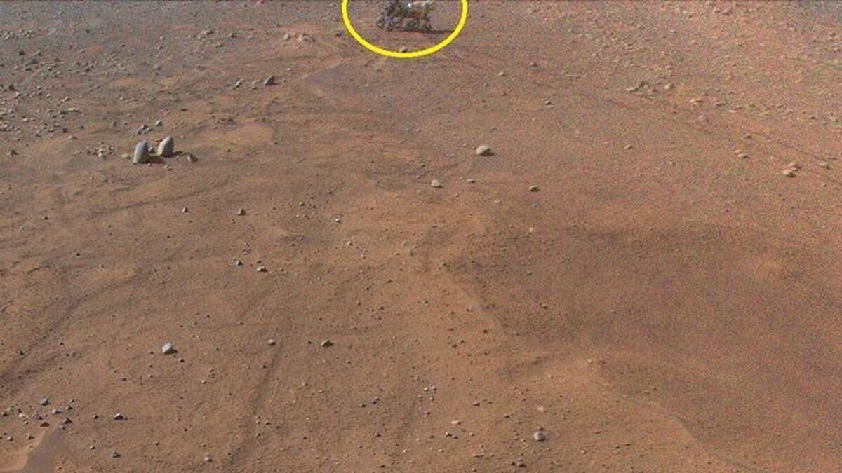 (تصویر) شاهکار هلی‌کوپتر ناسا در مریخ
