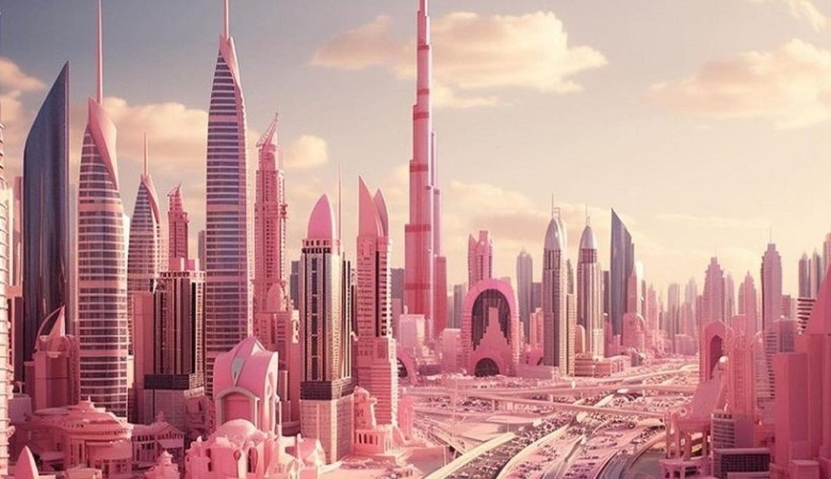 تصاویر خیره کننده از شهر «دبی» در دنیای باربی!