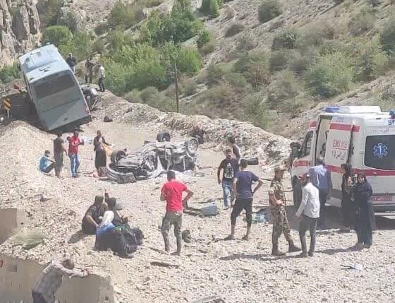 (ویدئو) تصادف خونین جاده سوادکوه با پنج کشته و ۲۹ مصدوم