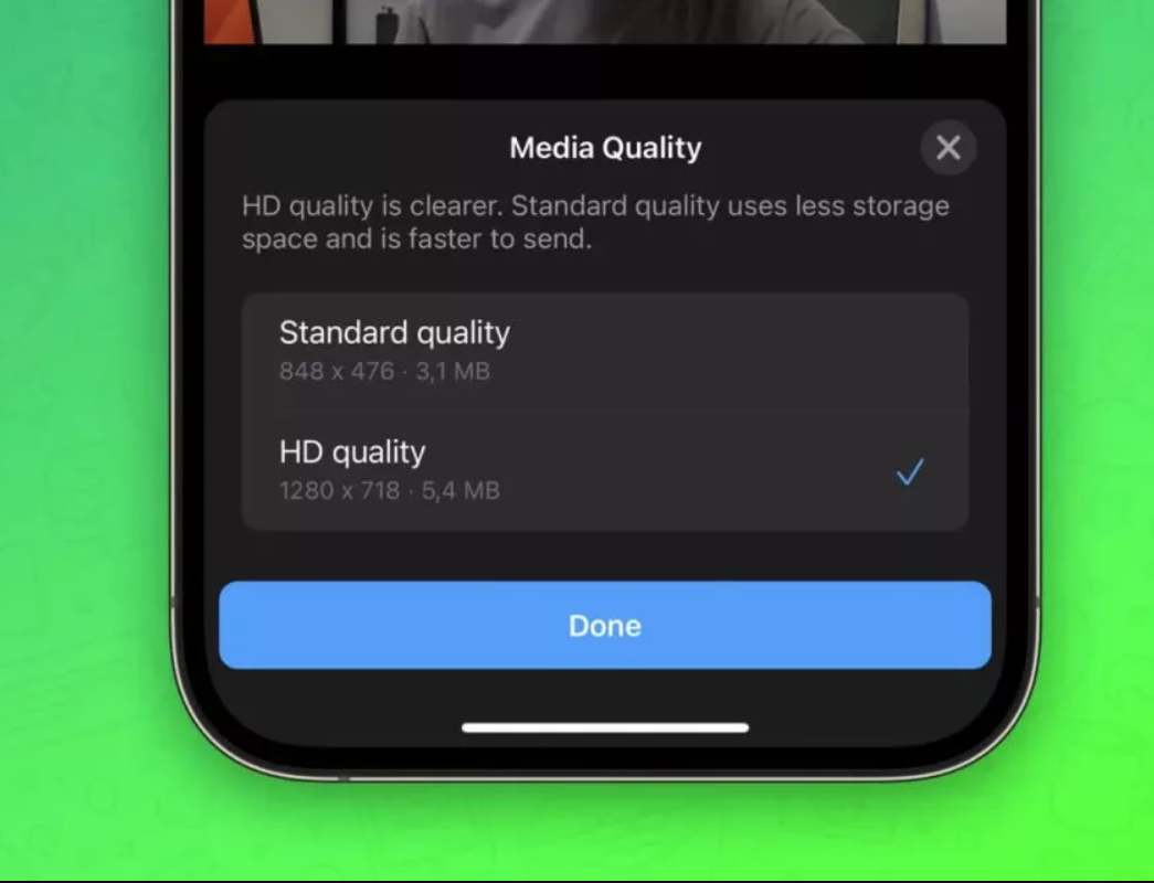 واتس‌اپ امکان ارسال ویدیوهای HD را فراهم کرد