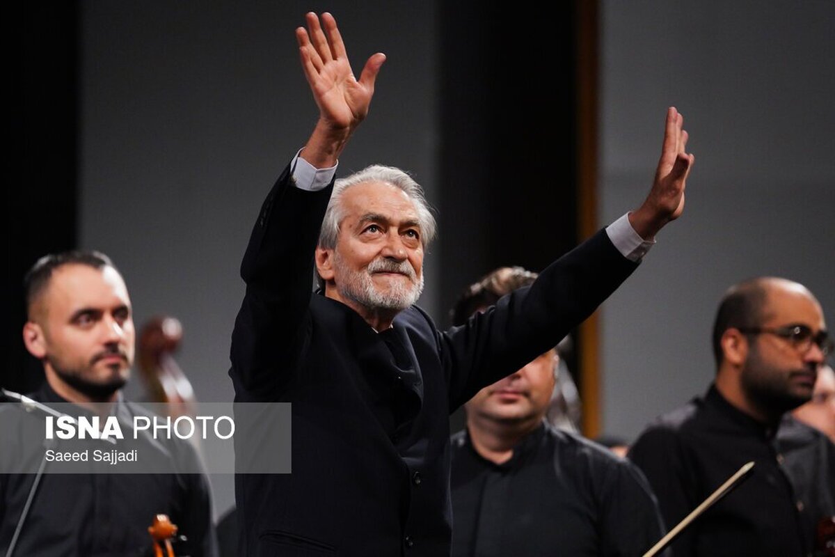 تصاویری از ارکستر موسیقی ملی به رهبری مجید انتظامی