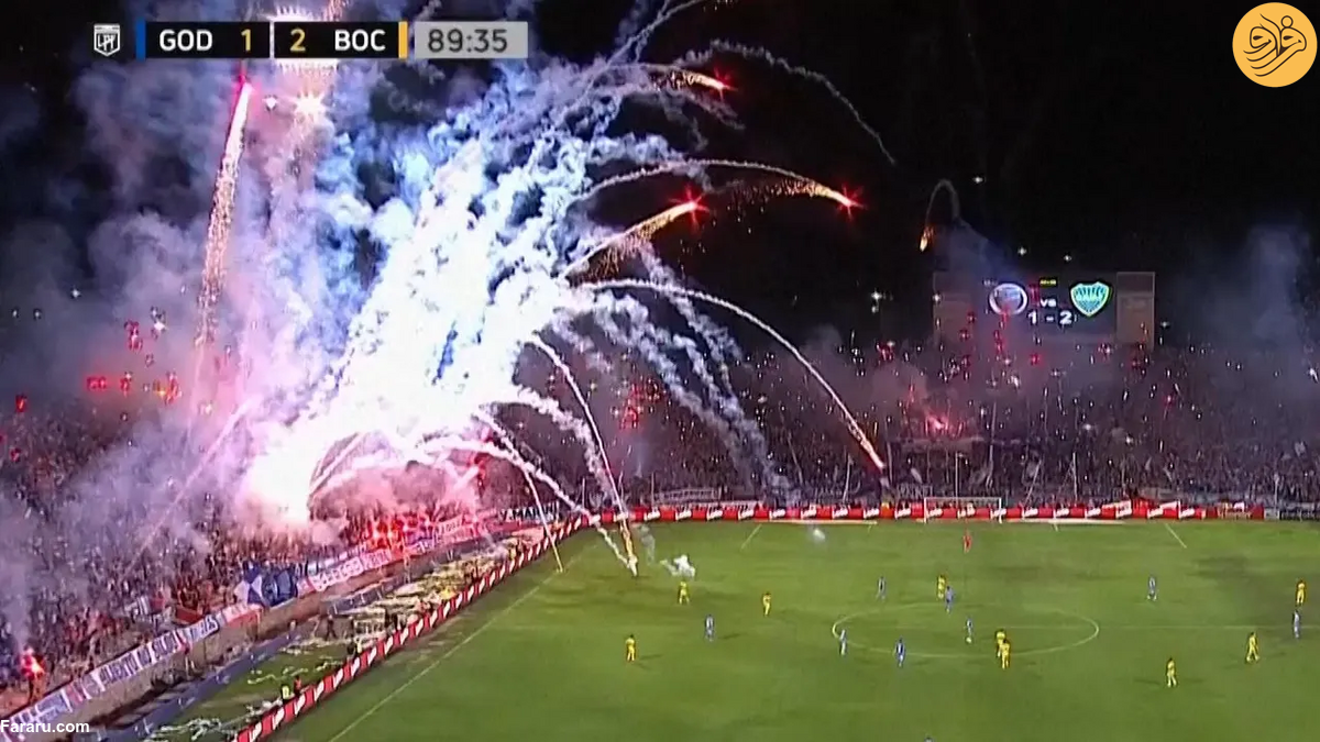 (ویدئو) آتش‌بازی تماشایی در لیگ برتر آرژانتین