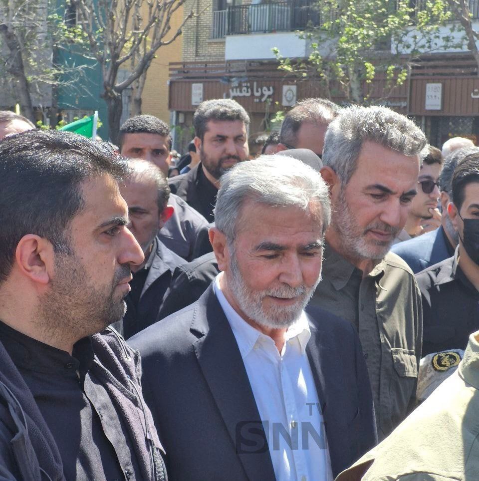 حضور دبیرکل جهاد اسلامی فلسطین در راهپیمایی روز قدسِ تهران