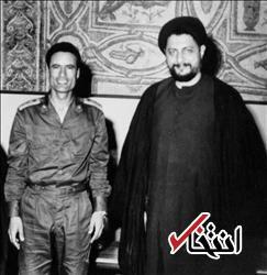 (عکس) موسی صدر در کنار دیکتاتور لیبی