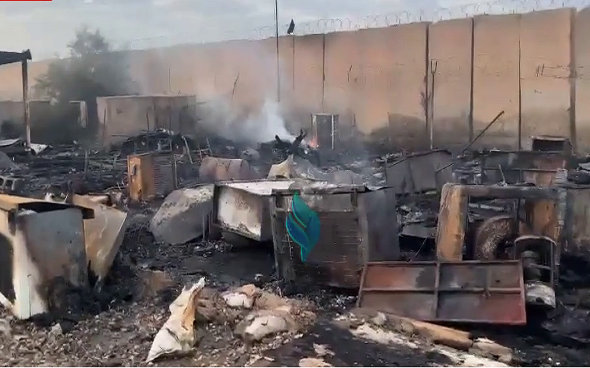 (ویدئو) تصاویری از خسارات بمباران پایگاه کالسو در عراق