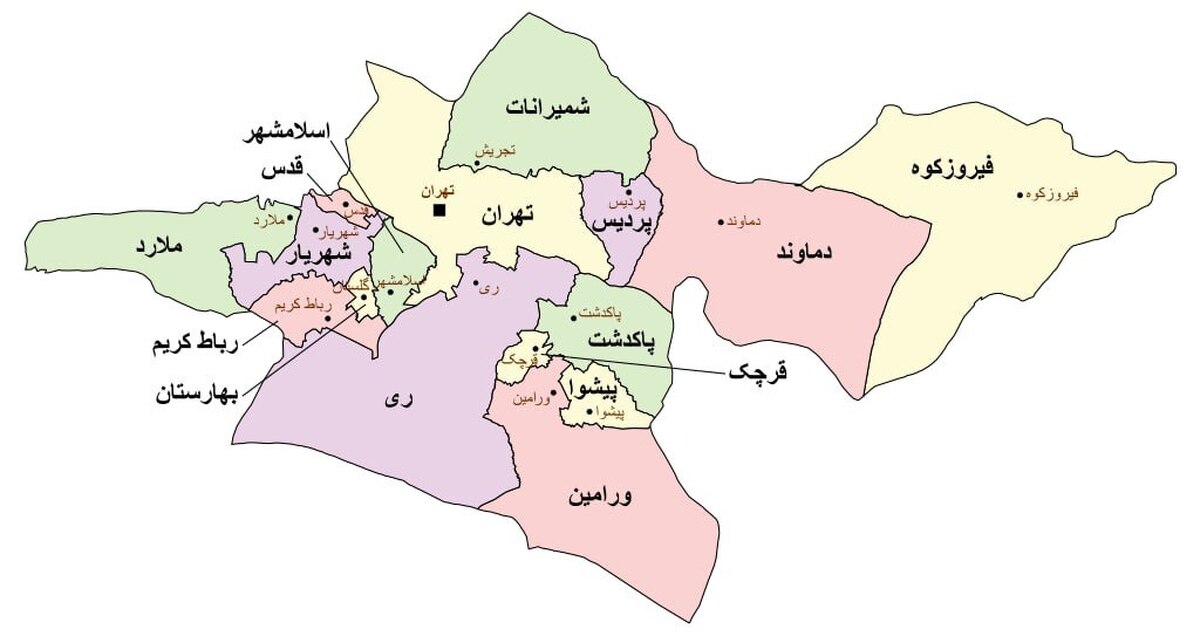 تصویب استان تهران شرقی در کمیسیون سیاسی دولت