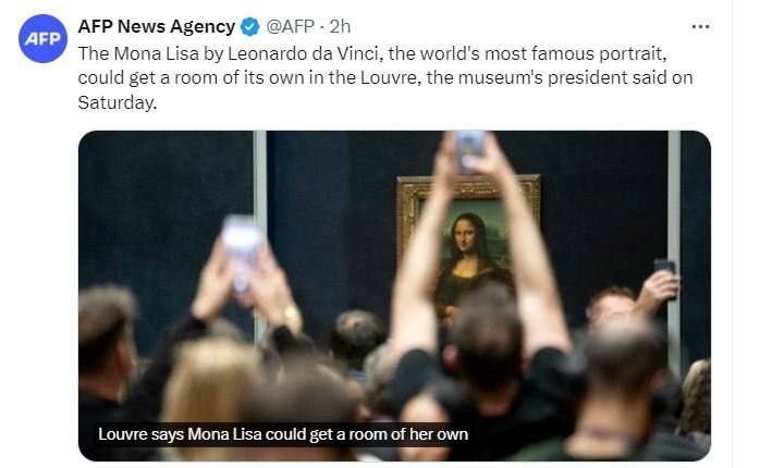 معروفترین نقاشی جهان اتاق دار می‌شود