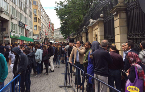 صف رای دهندگان در استانبول