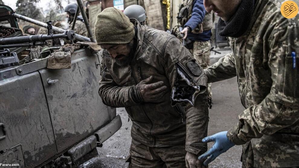 تصاویر سربازان اوکراینی بازگشته از جهنم باموت