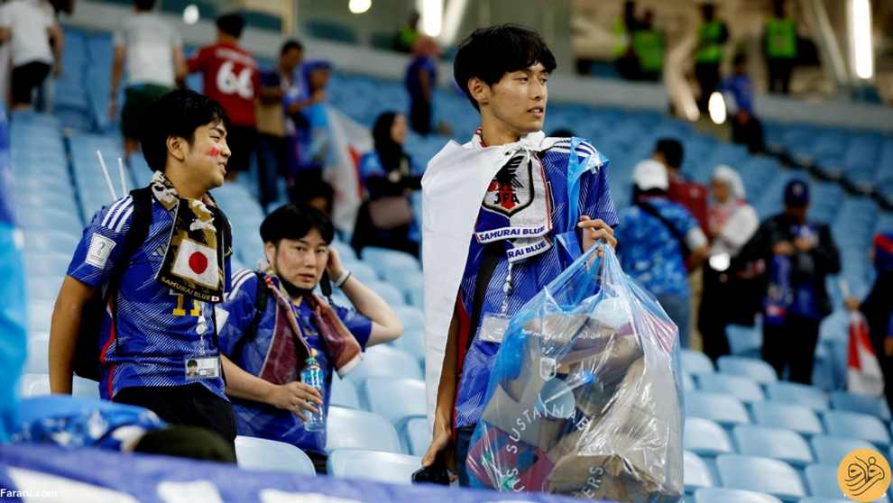 کار زیبای ژاپنی‌ها پس از حذف از جام جهانی