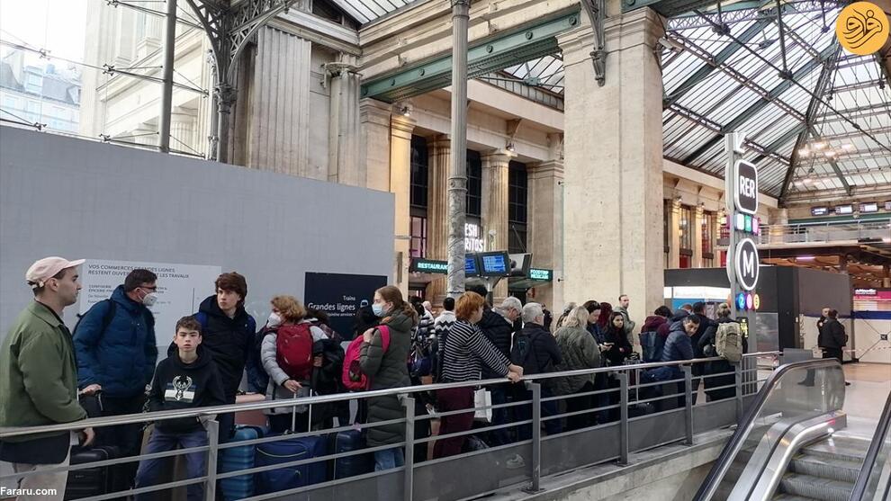حمله با سلاح سرد در ایستگاه قطار شهر پاریس(تصاویر)