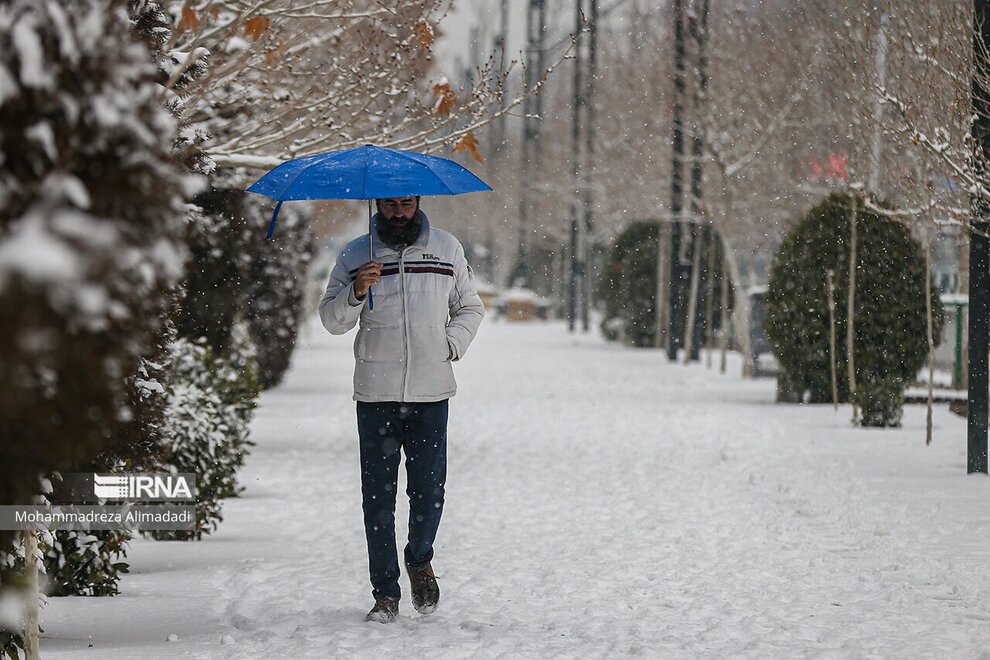 برف شدید در تهران(تصاویر)