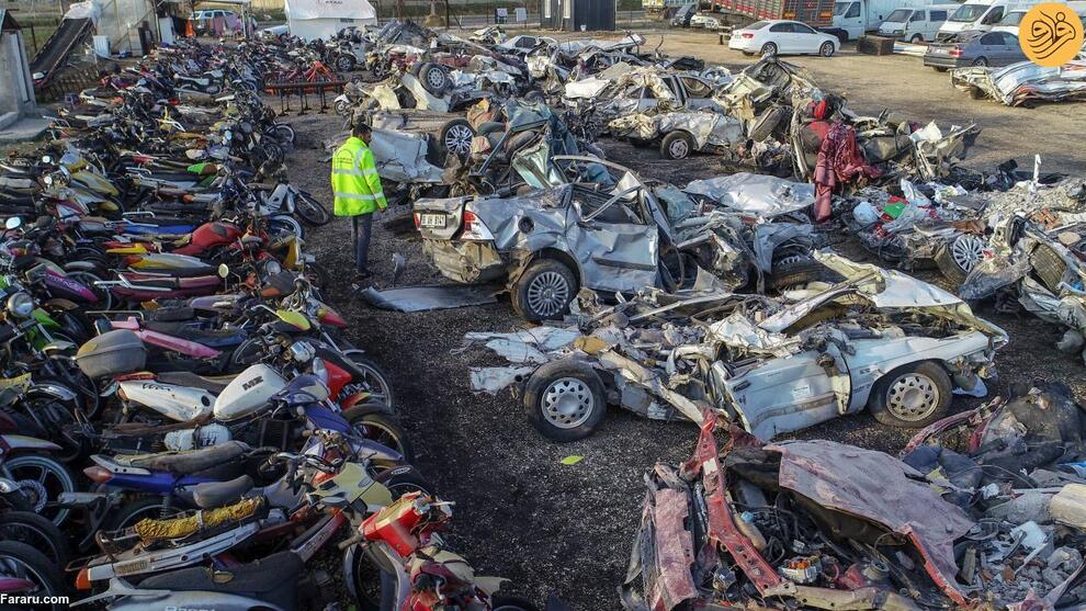  گورستان خودروهای نابود شده در زلزله ترکیه